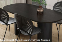 Meja Makan Oval