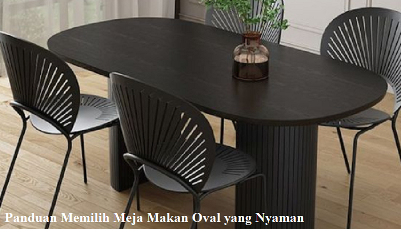 Meja Makan Oval